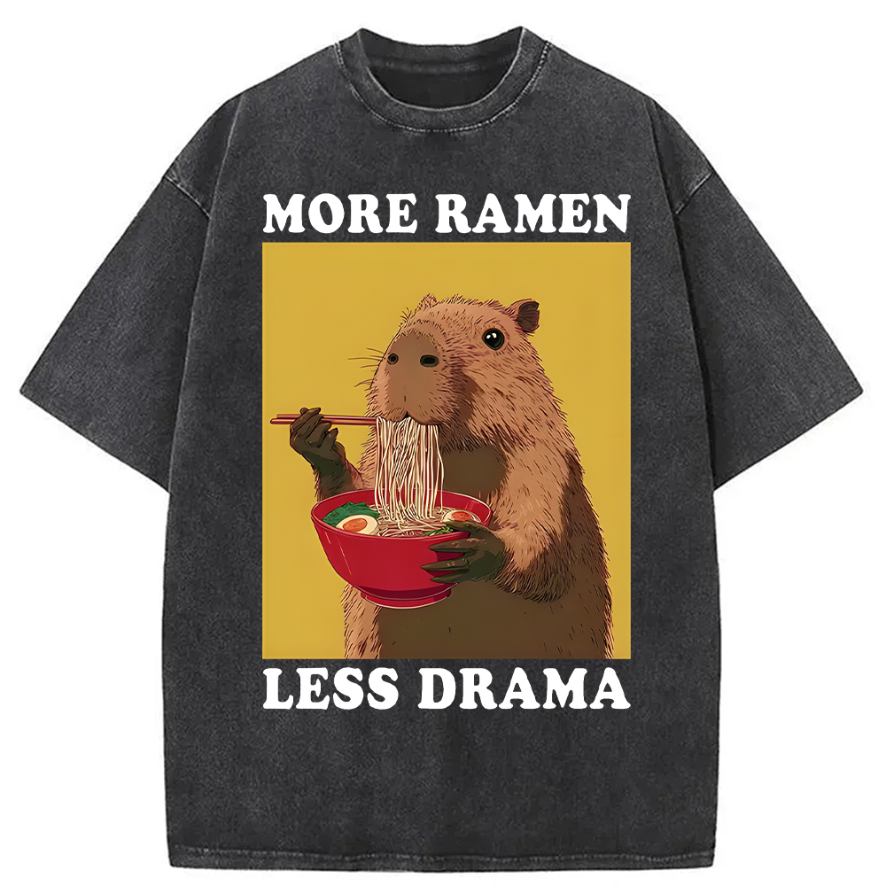 Tokyocanvas Noodles Over Drama Washed T-Shirt