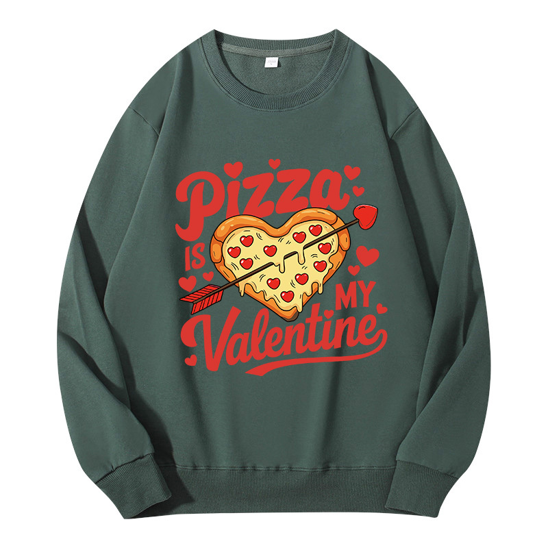 Tokyocanvas Pizza Is My Valentine Classic Sweatshirt