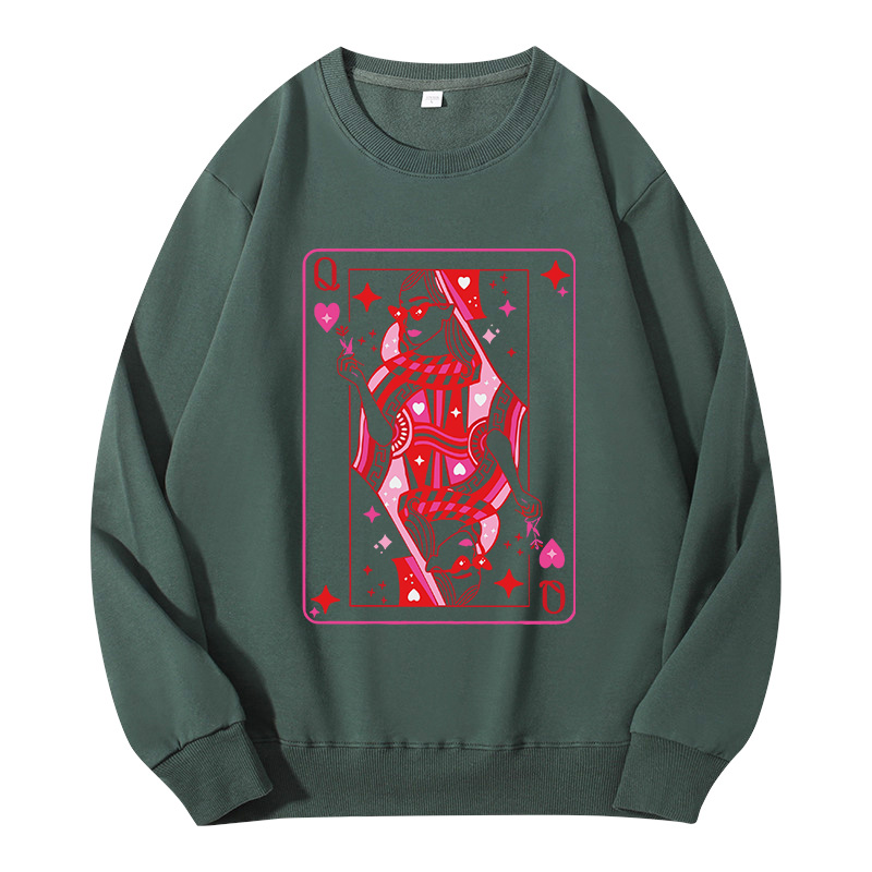 Tokyocanvas Queen of Hearts Valentine Classic Sweatshirt