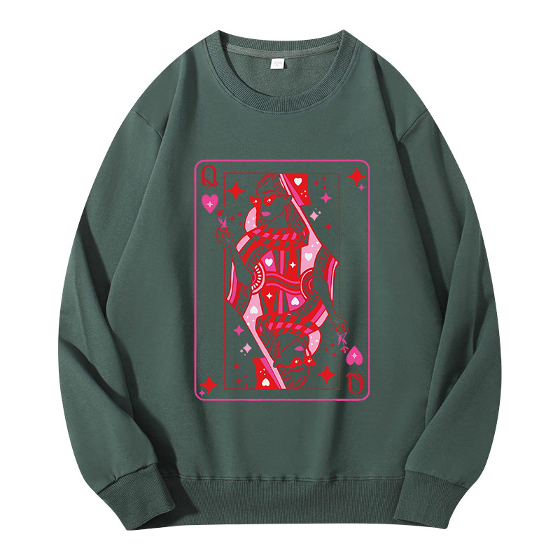 Tokyocanvas Queen of Hearts Valentine Classic Sweatshirt