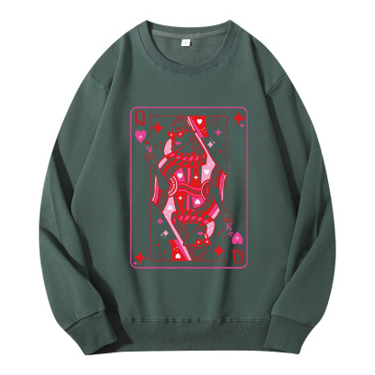 Tokyocanvas Queen of Hearts Valentine Classic Sweatshirt