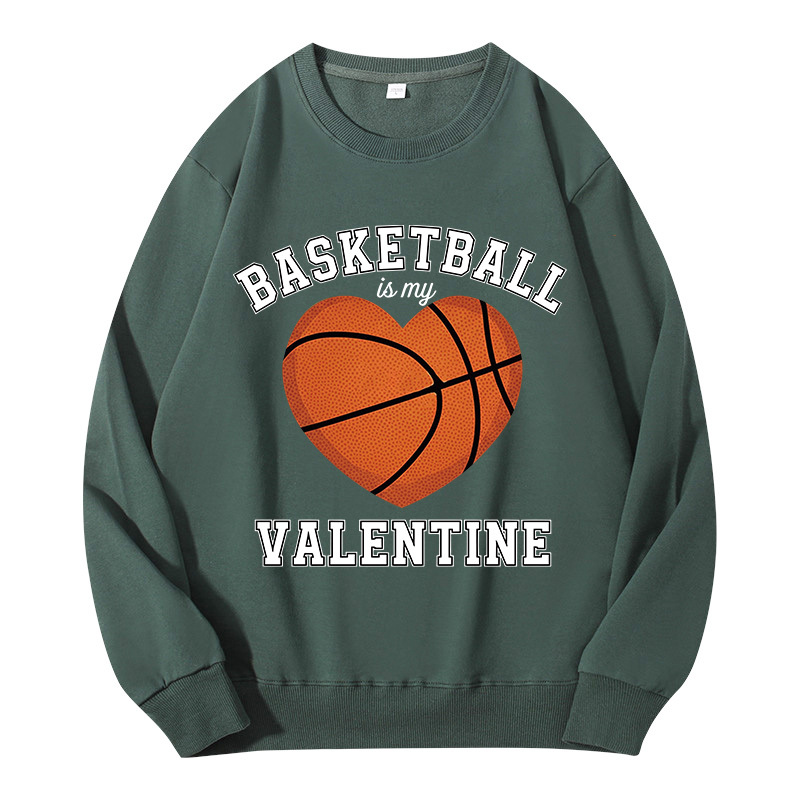 Tokyocanvas Basketball Is My Valentine Classic Sweatshirt