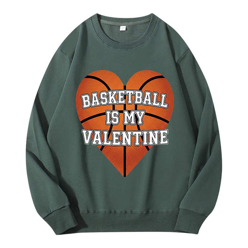 Tokyocanvas Heart Basketball Valentine Classic Sweatshirt