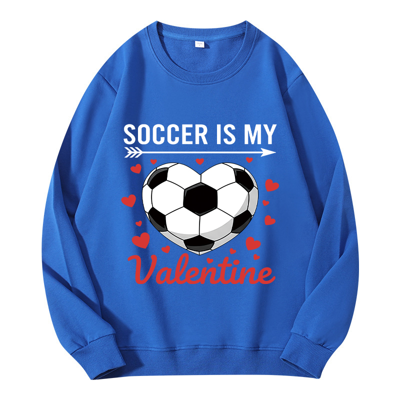 Tokyocanvas Soccer Is My Valentine Classic Sweatshirt