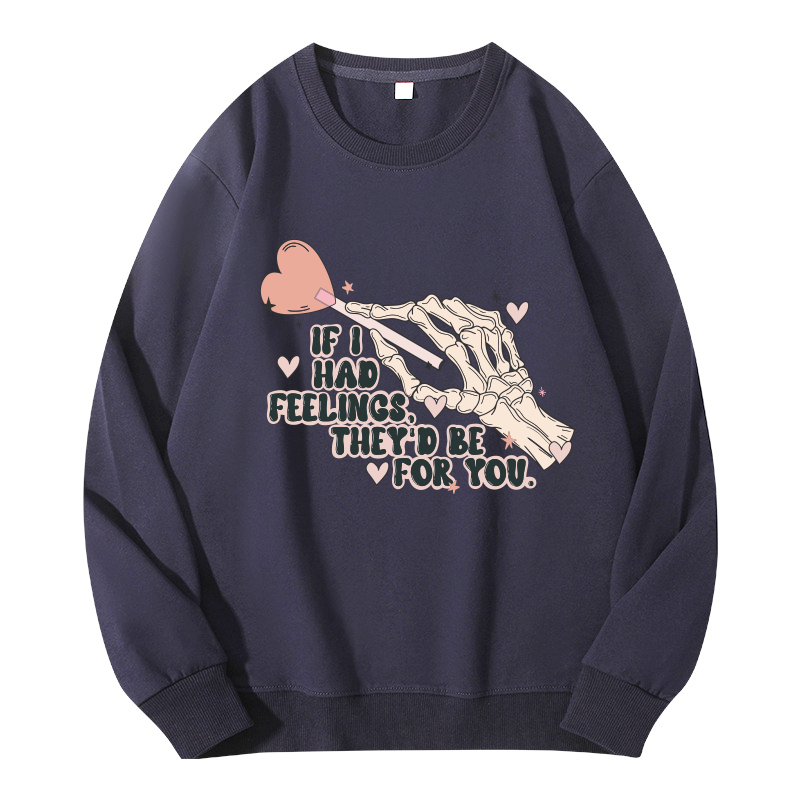 Tokyocanvas Skeleton Valentines Day Classic Sweatshirt