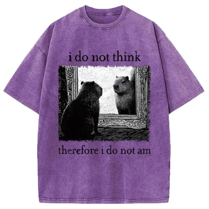 Tokyocanvas Capybara Paradox Washed T-Shirt