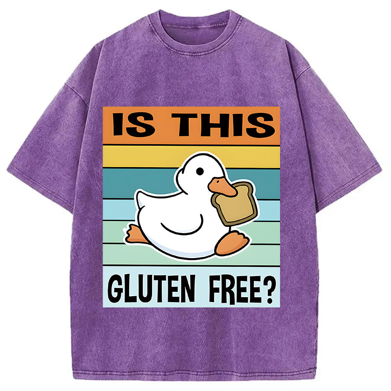 Tokyocanvas Is This Gluten Free Meme Washed T-Shirt
