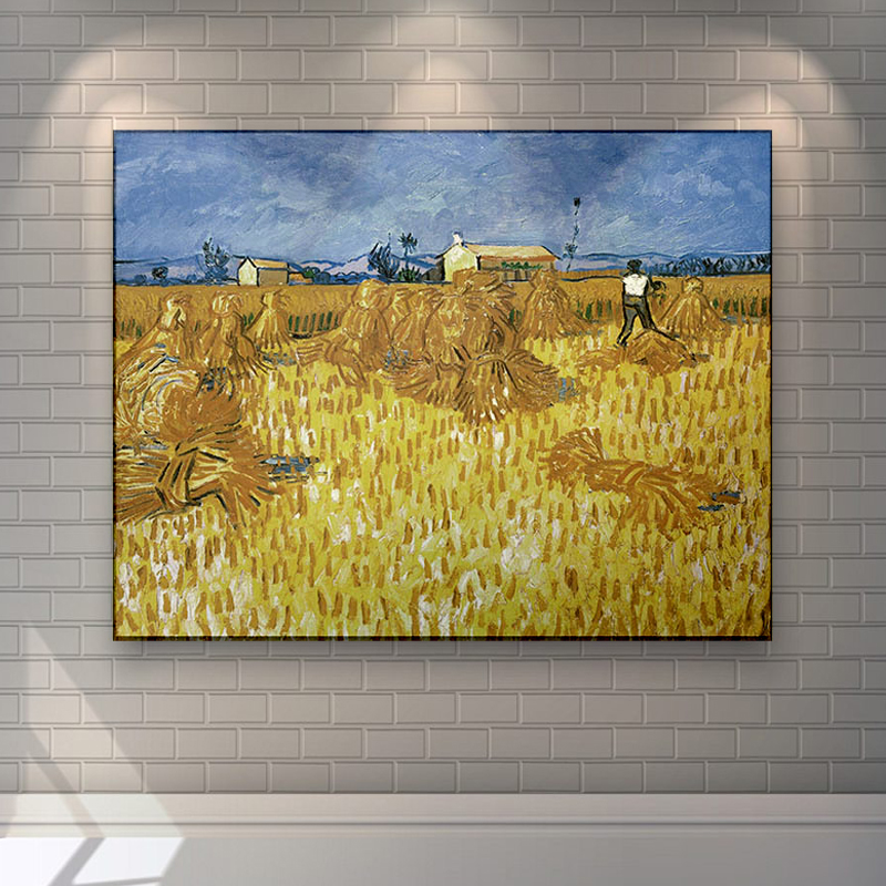 Tokyocanvas Corn Harvest in Provence Print