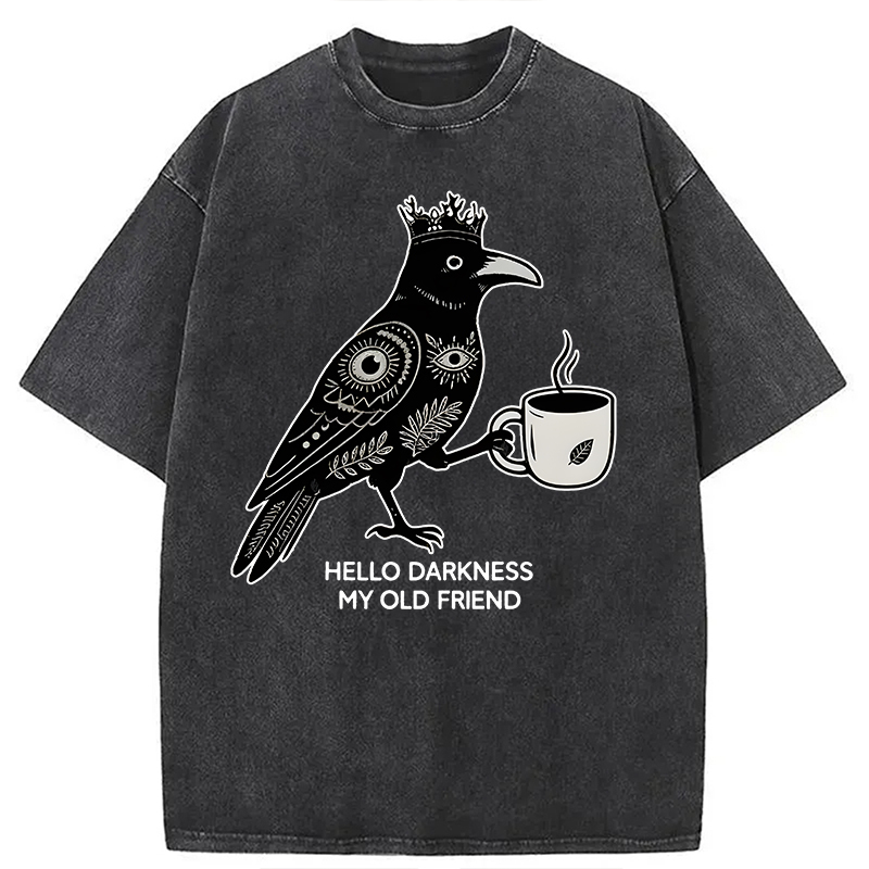 Tokyocanvas Hello Darkness My Old Friend Washed T-Shirt