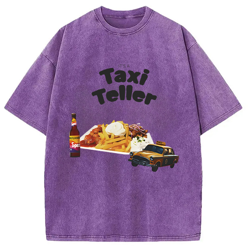 Tokyocanvas It's a Taxi Teller Washed T-Shirt