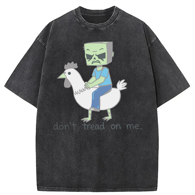 Tokyocanvas Don't Tread On Me Meme Washed T-Shirt