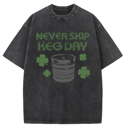 Tokyocanvas Never Skip Keg Day Washed T-Shirt