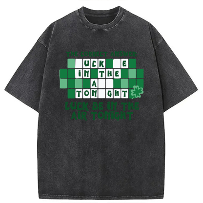 Tokyocanvas Luck Be In The Air Tonight Washed T-Shirt