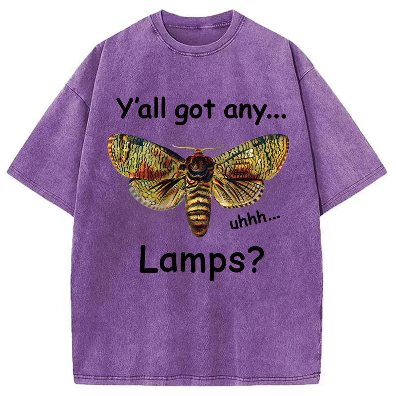Tokyocanvas Yall Got Any Lamps Moth Washed T-Shirt