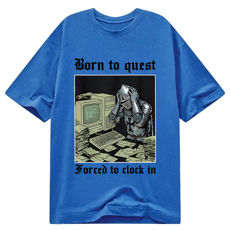 Tokyocanvas Born to Quest Forced to Clock Classic T-Shirt