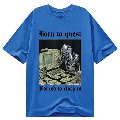 Tokyocanvas Born to Quest Forced to Clock Classic T-Shirt