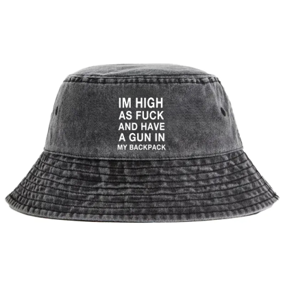 Tokyocanvas Im High Washed Bucket Hat