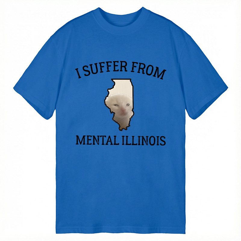 Tokyocanvas Mental Illinois Depressed Cat Classic T-Shirt