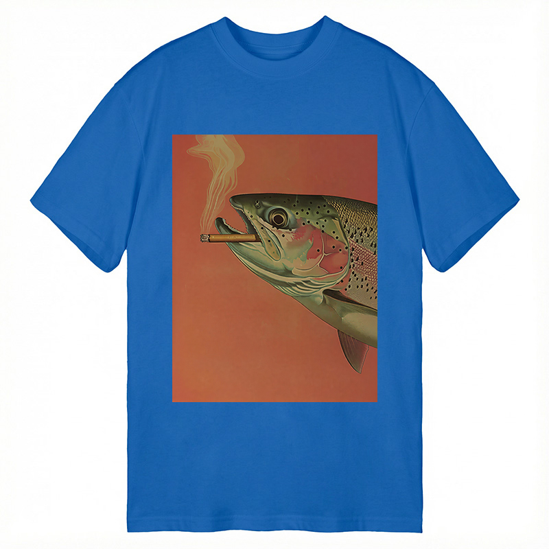 Tokyocanvas Trout Smoking A Cigarette Classic T-Shirt