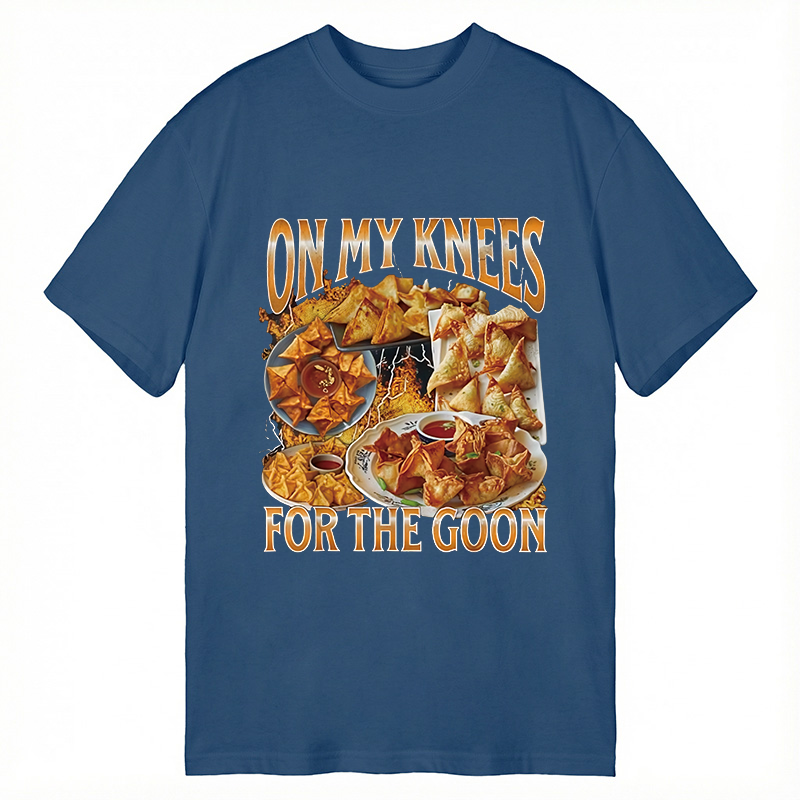 Tokyocanvas On My Knees Funny Crab Rangoon Meme Classic T-Shirt