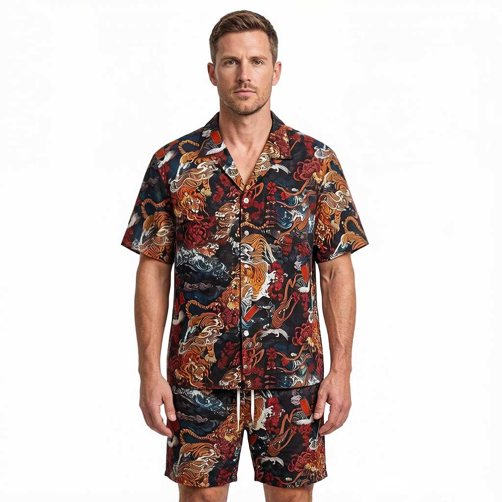 Tokyocanvas Vintage 1950s Tiger Beach Short