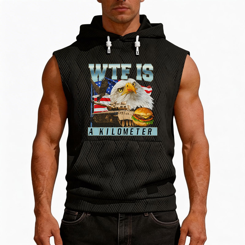 Tokyocanvas WTF Is A Kilometer Meme Hooded Tank