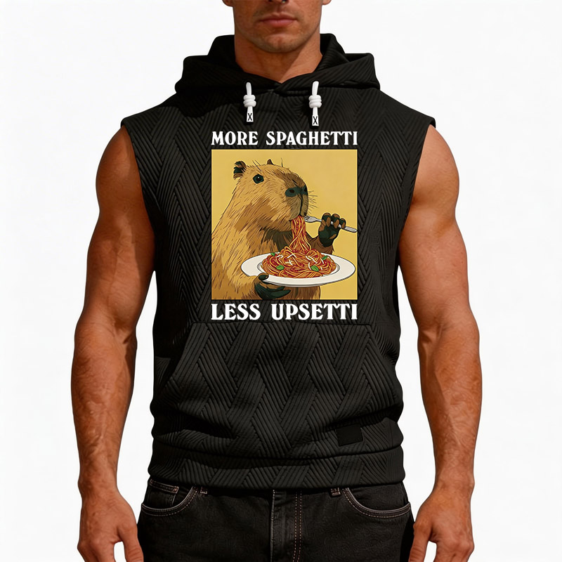 Tokyocanvas Capybara Eating Hooded Tank