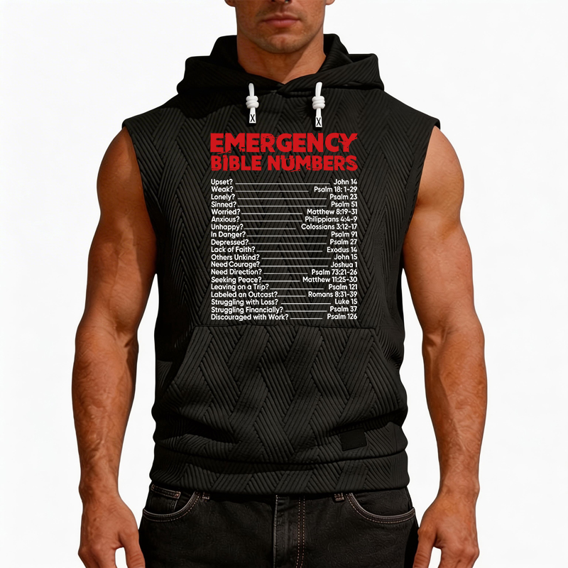 Tokyocanvas Bible Emergency Numbers Hooded Tank
