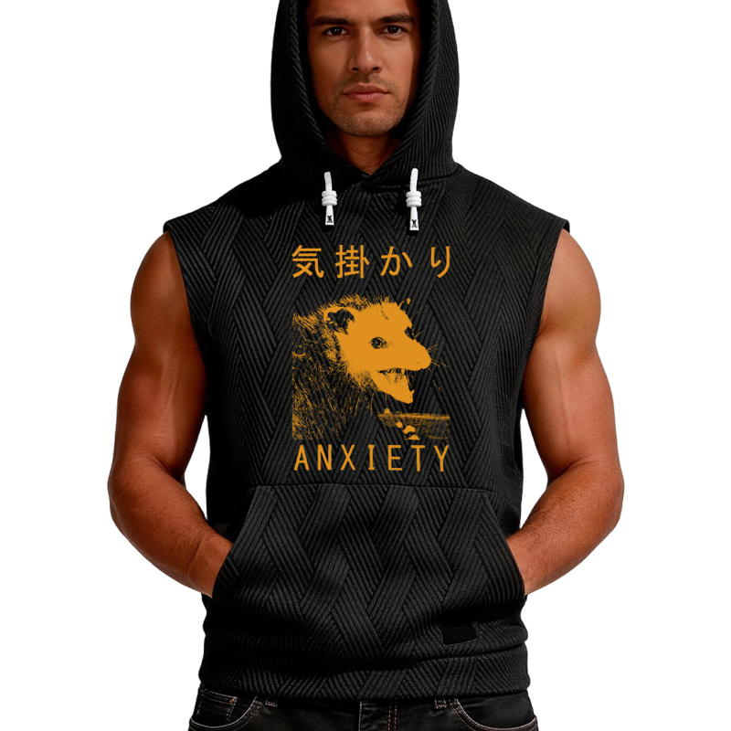Tokyocanvas Anxiety Japanese Opossum Hooded Tank