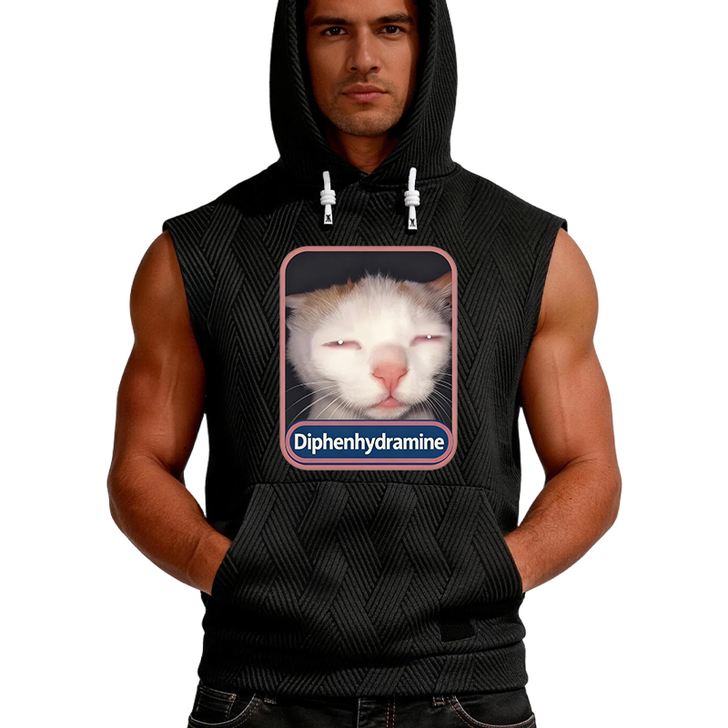Tokyocanvas Diphenhydramine Cat Meme Hooded Tank