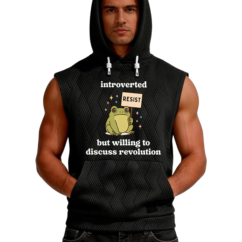Tokyocanvas Introverted Resistance Frog Hooded Tank