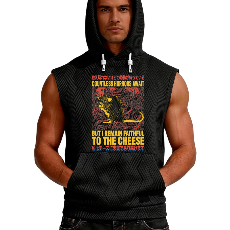 Tokyocanvas Countless Horrors Await But Remain Faithful to the Cheese Hooded Tank