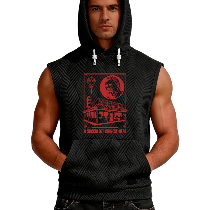 Tokyocanvas Democracy Manifest Chinese Restaurant Hooded Tank