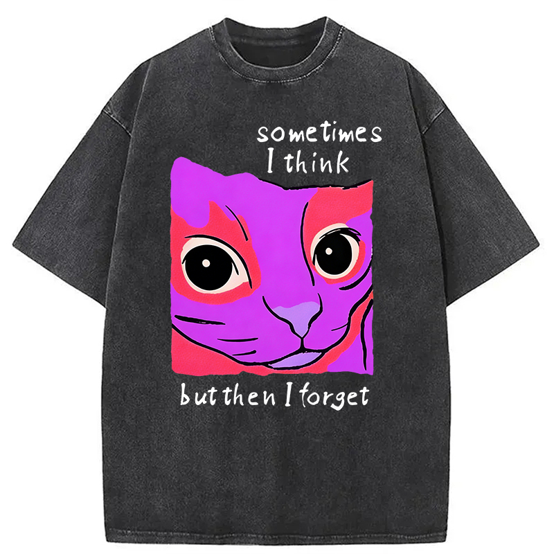 Tokyocanvas Geometric Style Leopard Washed T-Shirt