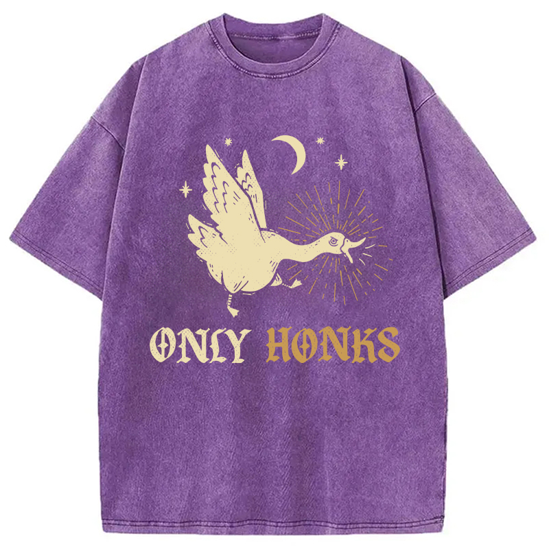 Tokyocanvas Only Honks Goose Washed T-Shirt