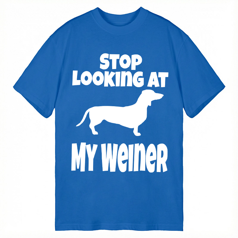 Tokyocanvas Stop Looking At My Weiner Classic T-Shirt