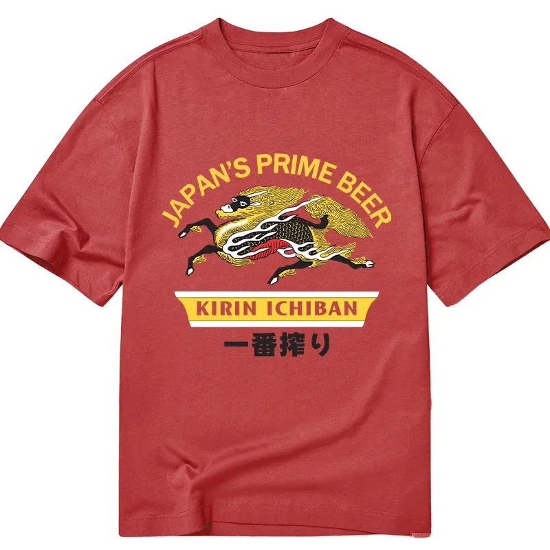 Tokyocanvas Kirin Ichiban Beer Logo Japanese Classic T-Shirt