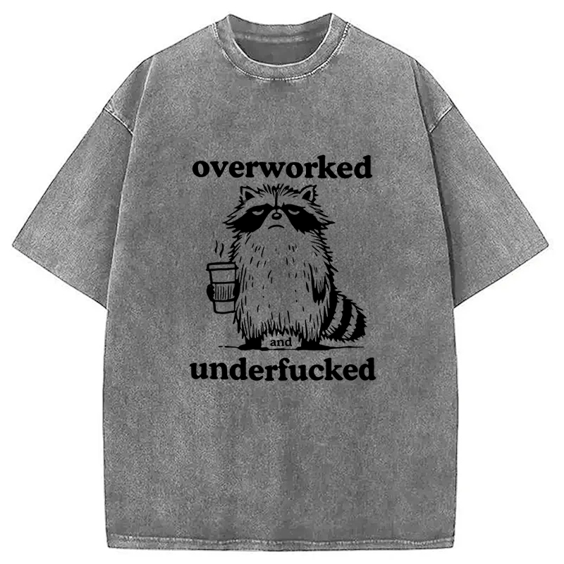 Tokyocanvas Overworked and Underfucked Washed T-Shirt