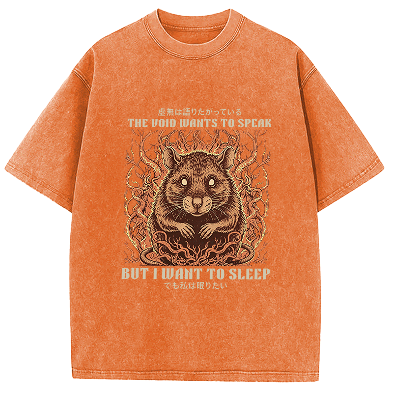 Tokyocanvas I Want To Sleep Washed T-Shirt