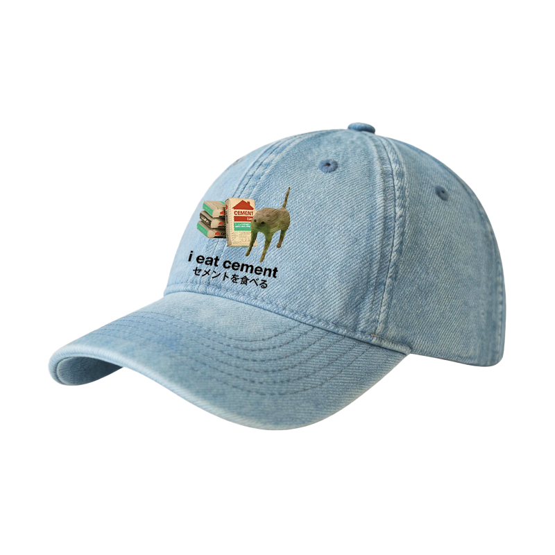 Tokyocanvas I Eat Cement Denim Cap