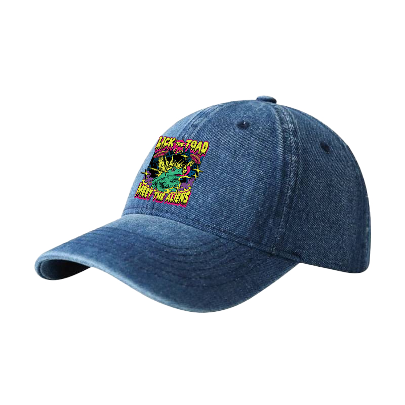 Tokyocanvas Psychedelic Frog Denim Cap