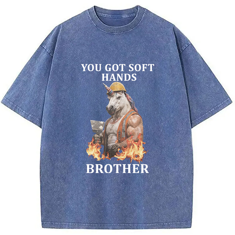 Tokyocanvas You Got Soft Hands Brother Washed T-Shirt