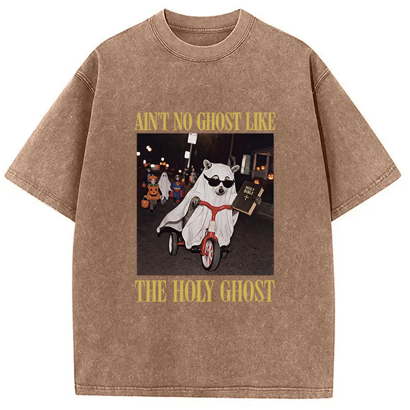 Tokyocanvas Holy Ghost Shirt Fall Christian Apparel Washed T-Shirt