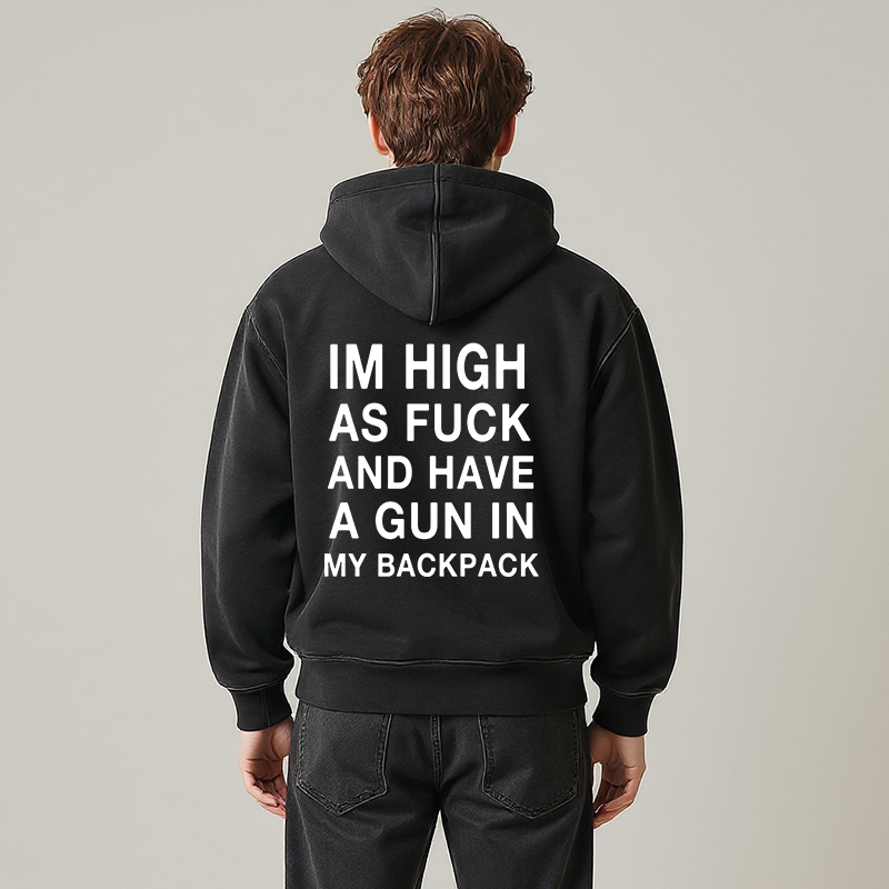 Tokyocanvas Im High Washed Zip Hoodie