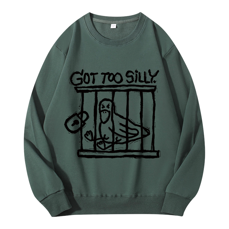Tokyocanvas Lock Up A Stupid Goose Classic Sweatshirt