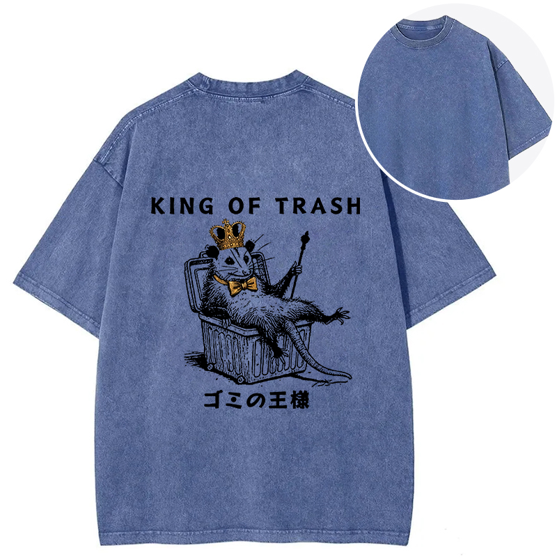 Tokyocanvas King Of Trash Back Washed T-Shirt
