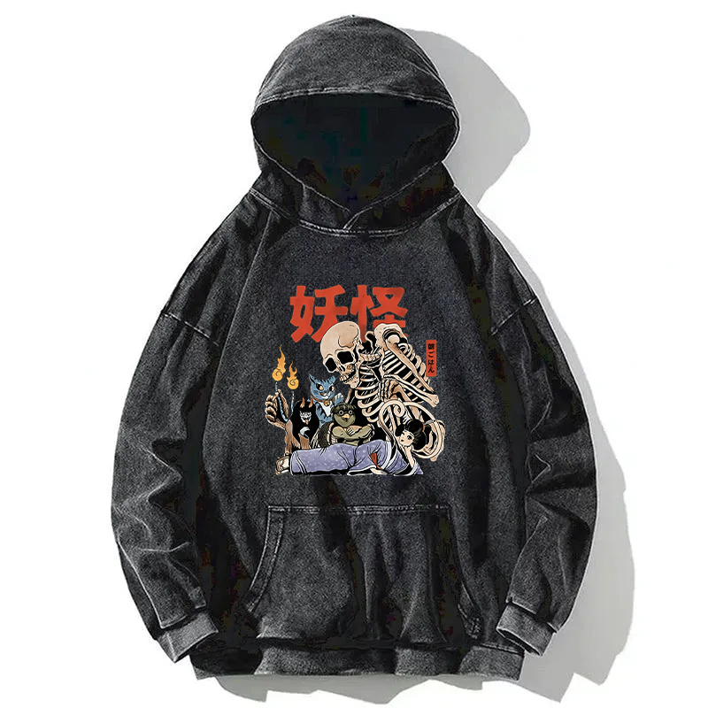 Tokyocanvas The Yokai Club Washed Hoodie
