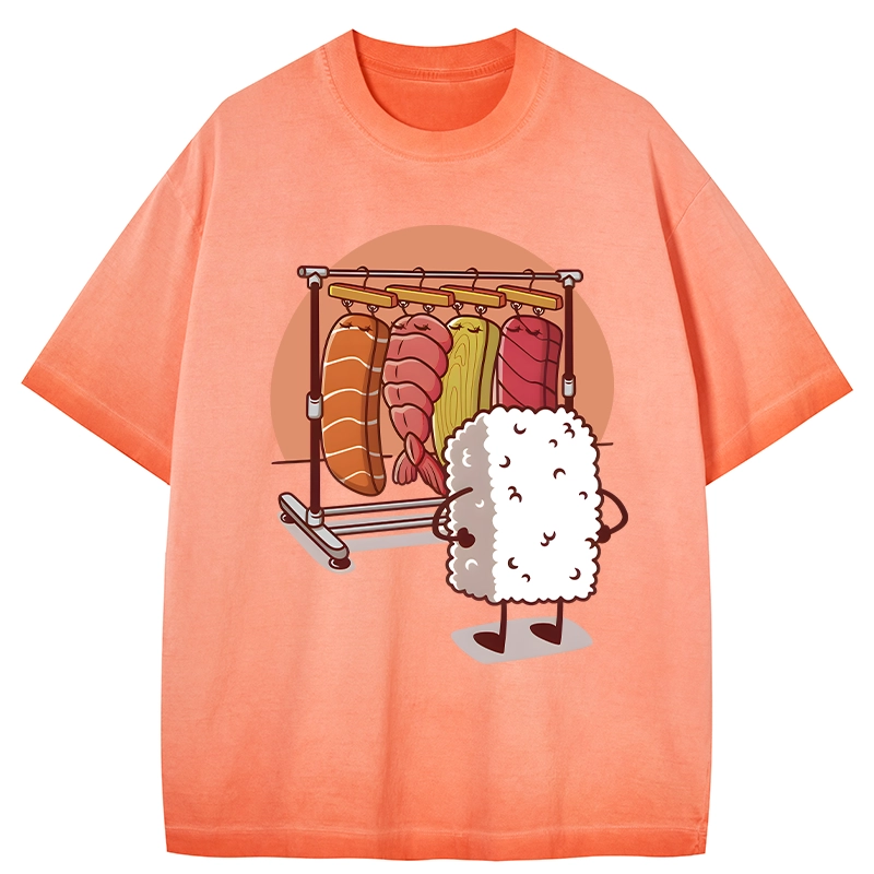 Tokyocanvas Which One Should I Wear Today Gradient Washed T-Shirt