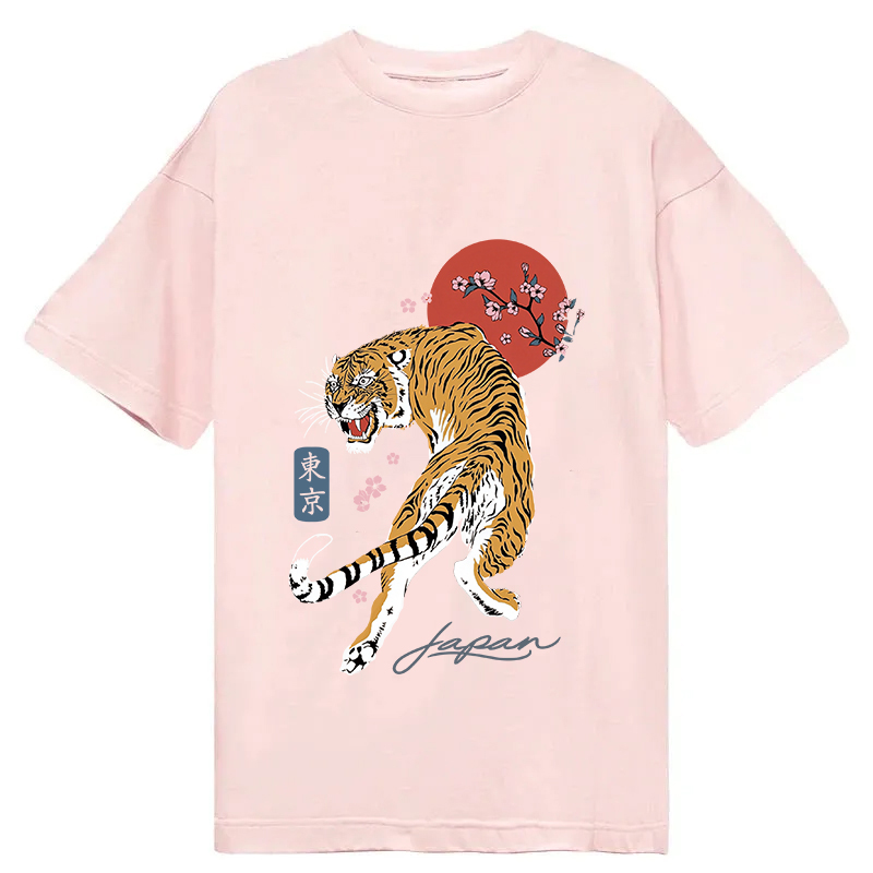 Tokyocanvas Tiger Blossom Japanese Sakura Classic T-Shirt
