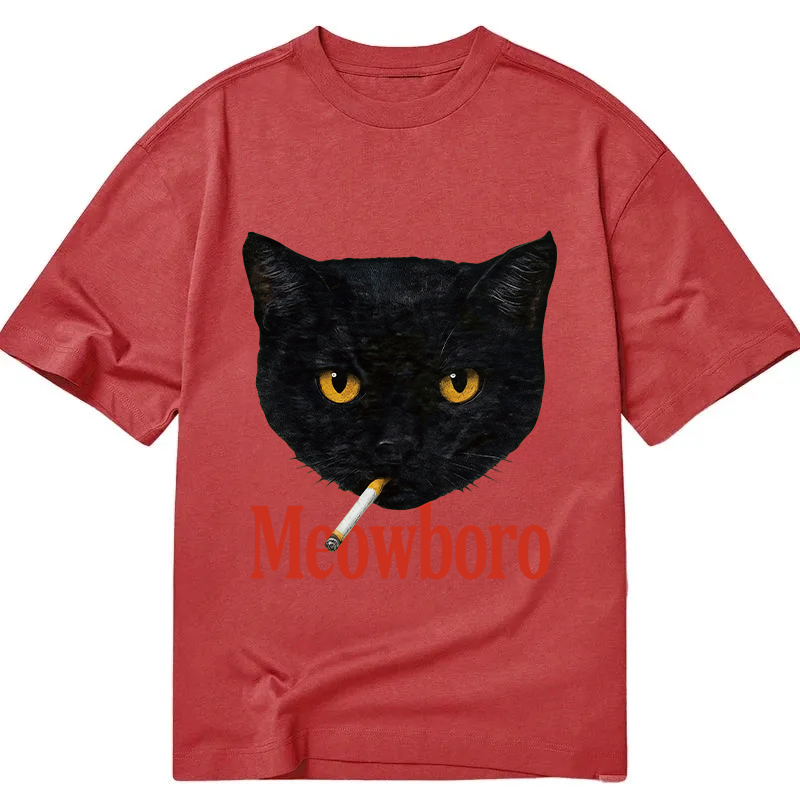Tokyocanvas Smoking Black Cat Vintage Classic T-Shirt